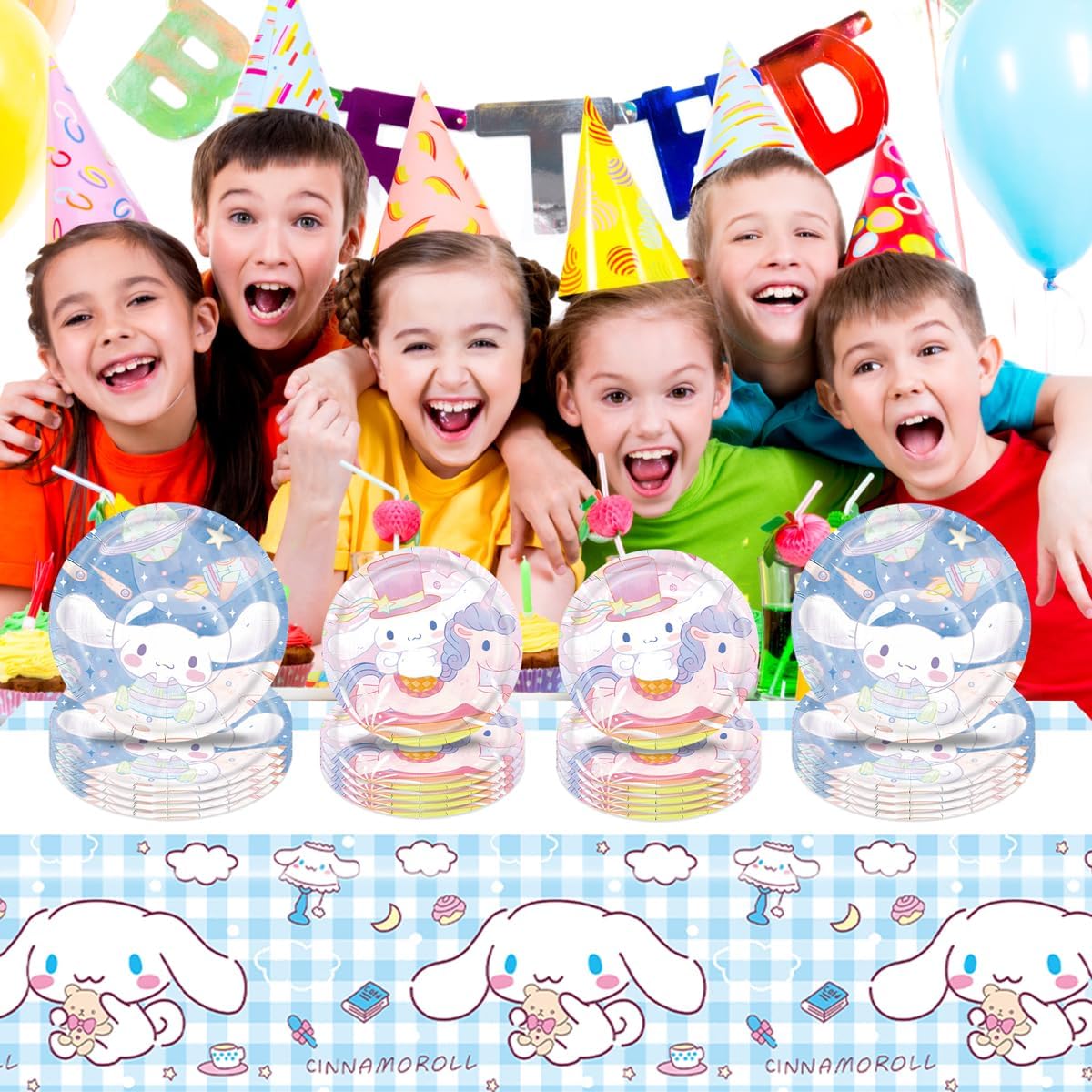 Cinnamoroll Birthday Decorations Set for Kids Party