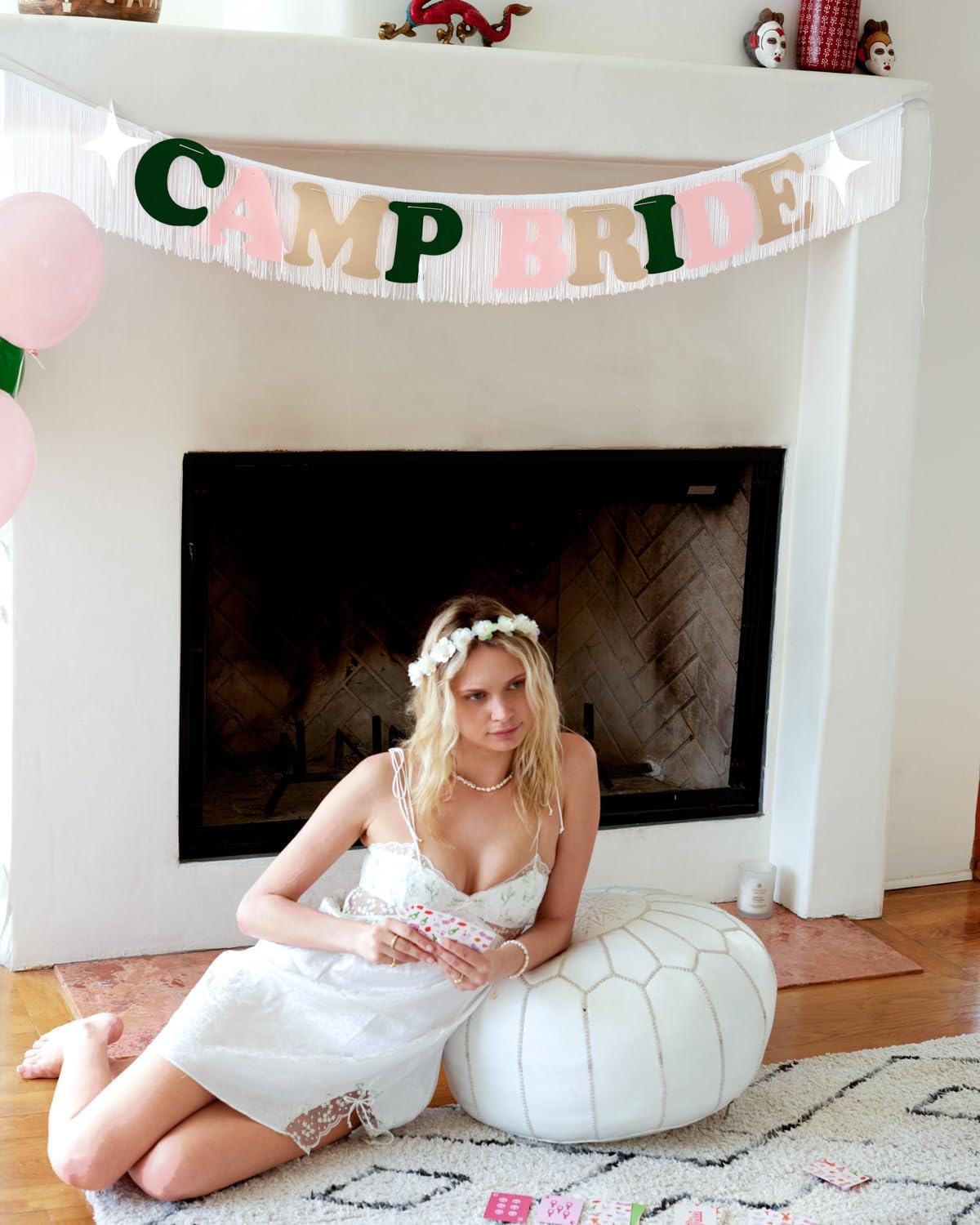 Xo Fetti Camp Bride Fringe Banner - 5 Ft