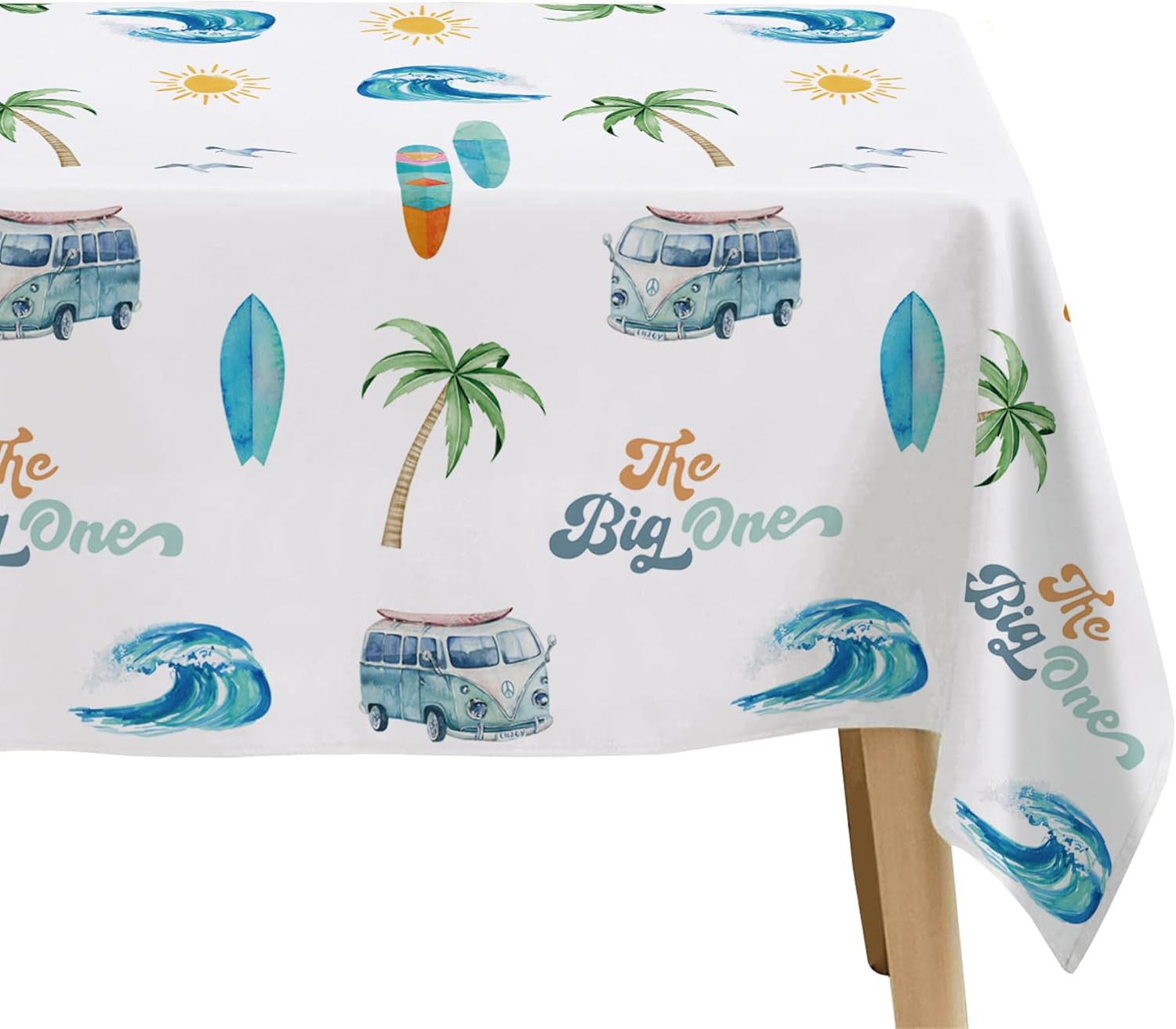 Surf First Birthday Party Tablecloth Set 3 Pack
