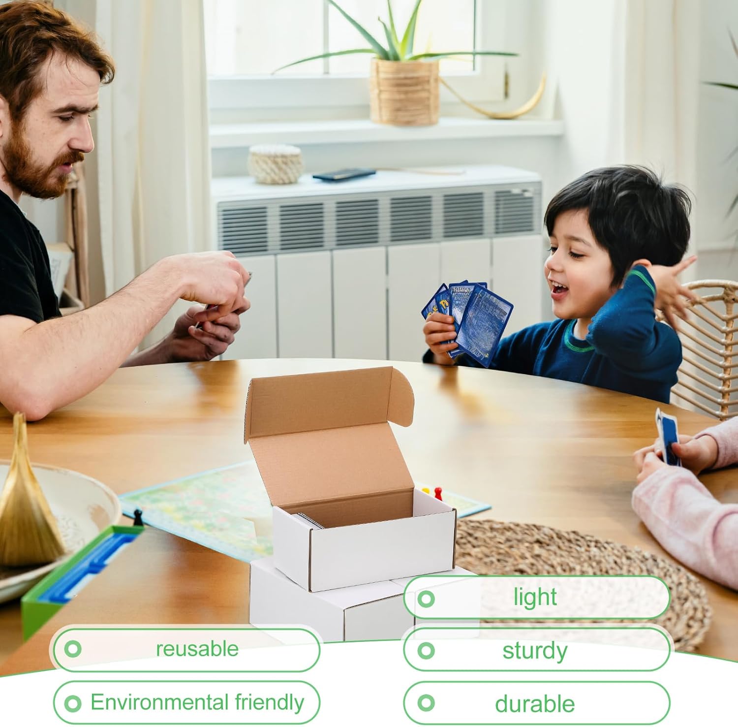 Yexiya 400 Count Card Storage Box 10 Pcs
