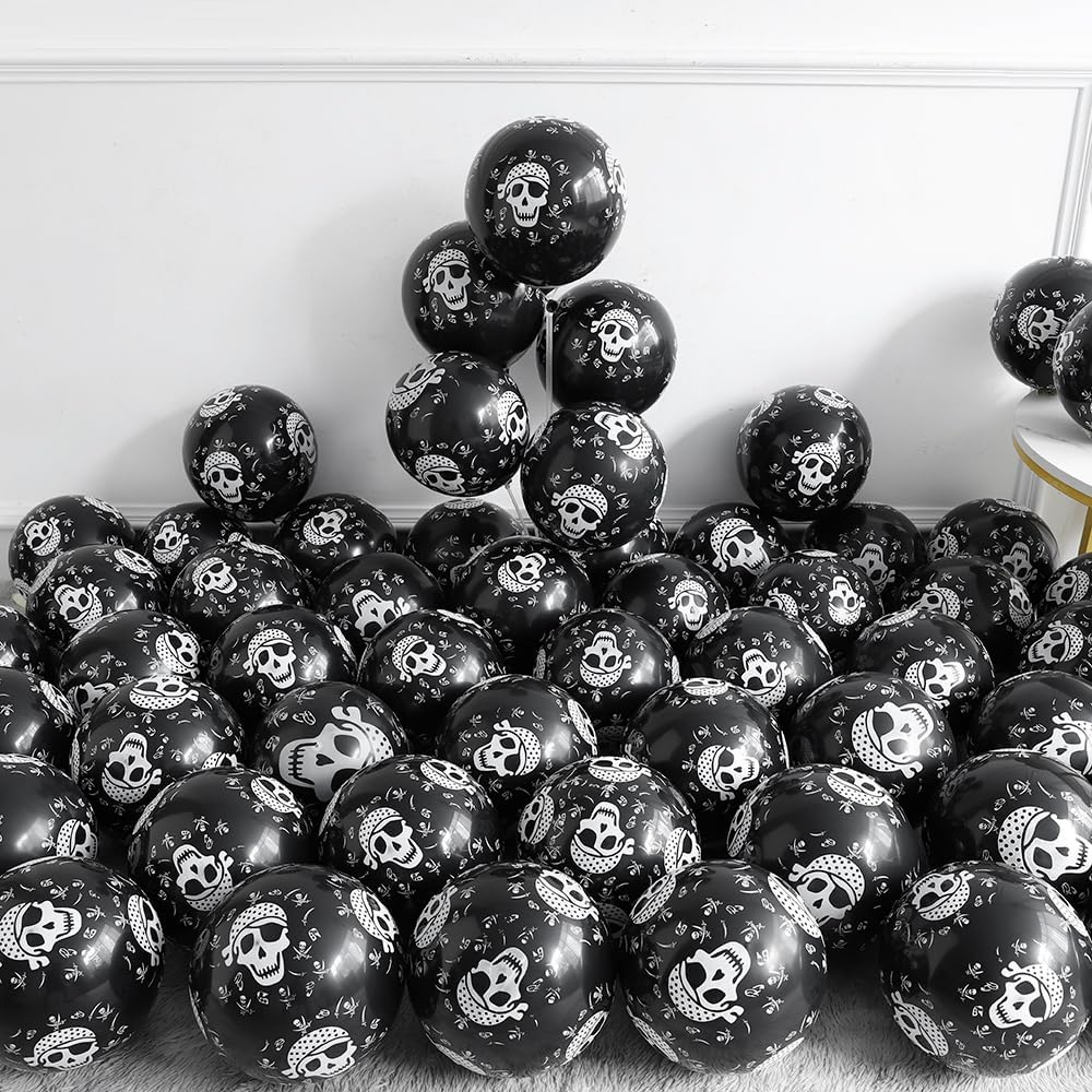 Pirate Birthday Decorations 142Pcs Balloon Kit with Arch and Garland