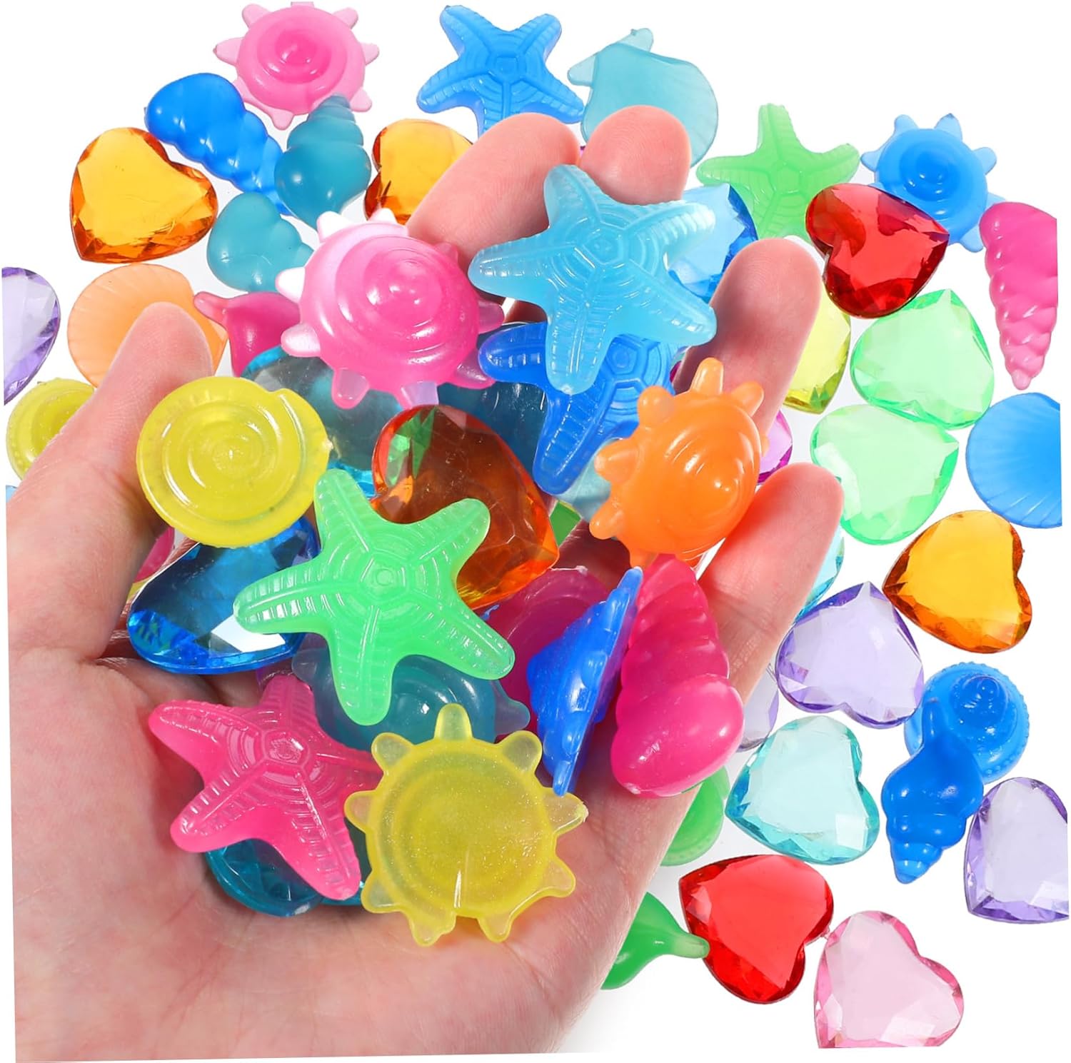 LIOOBO Diving Gems Pirate Treasure Chest Fake Diamonds Pool Decorations