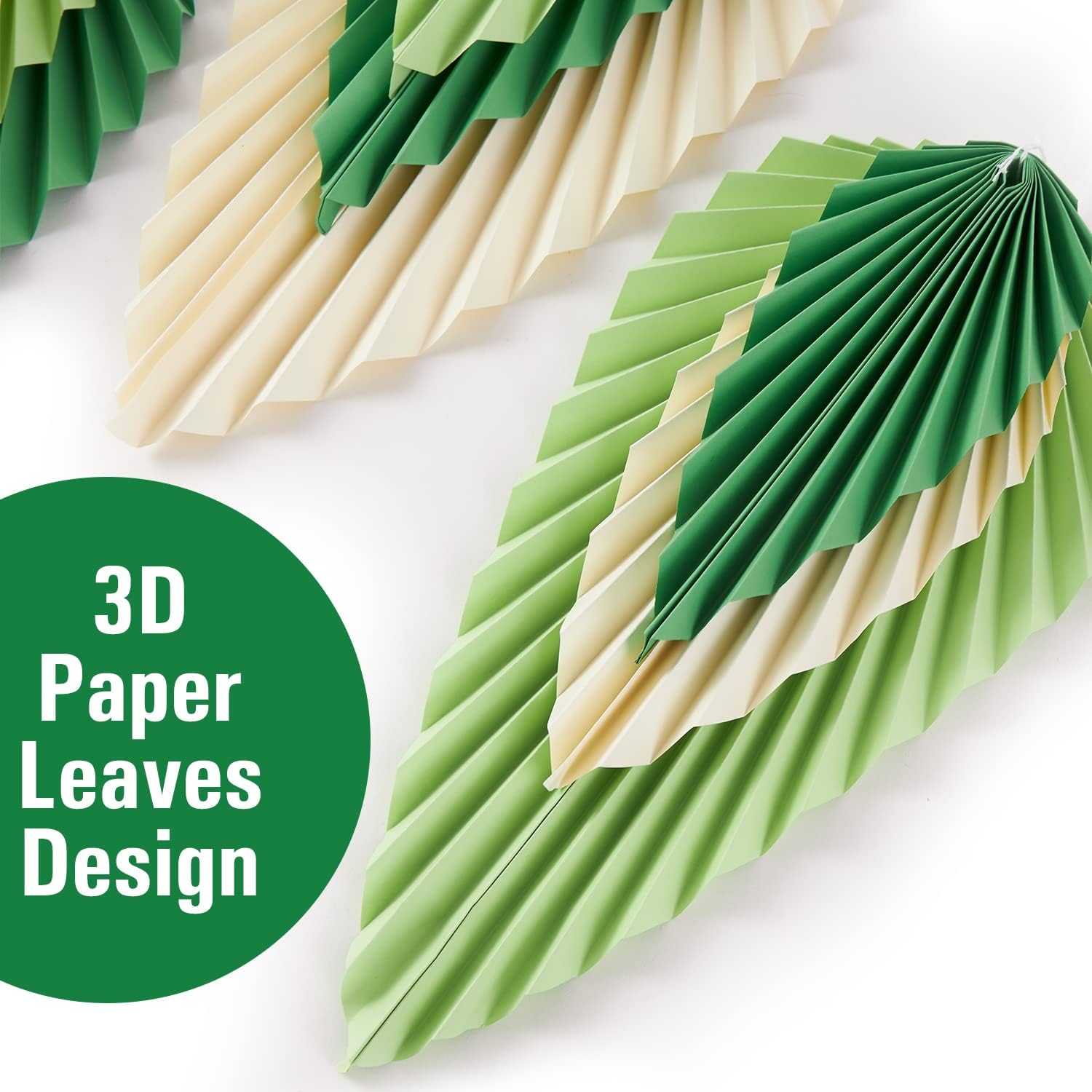 Hanging Paper Fans Leaf Set for Spring Decorations