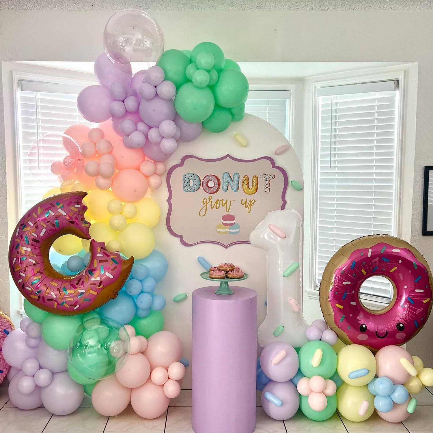 Pastel Donut Balloon Arch Garland Kit