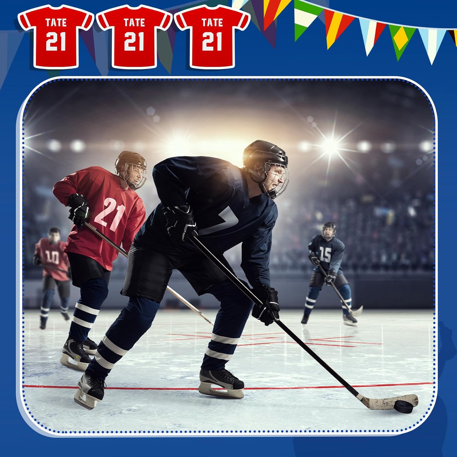 GlikCeil 36 Piece Sports Jersey Craft Kit