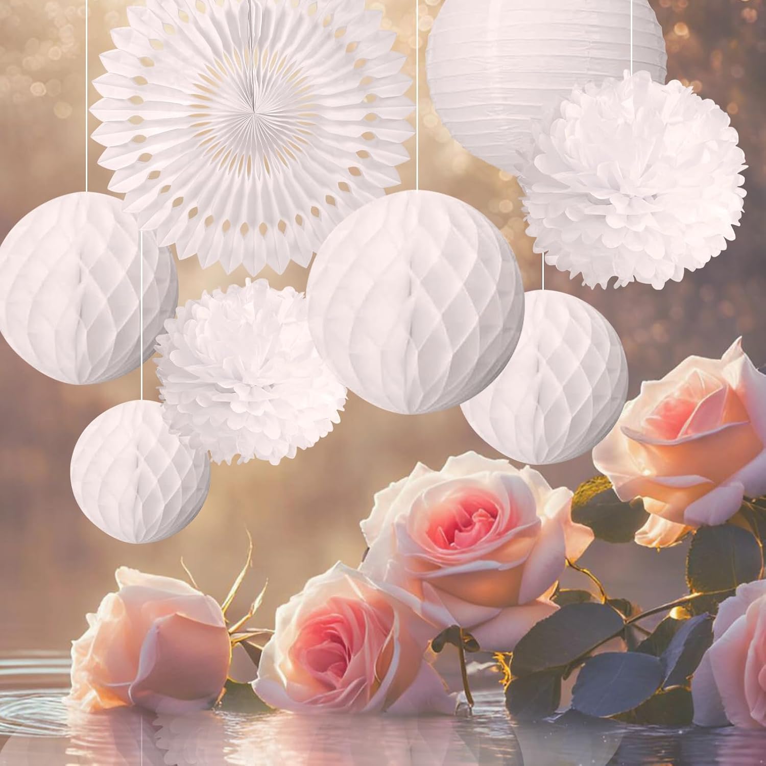 Easy Joy White Party Decoration Kit