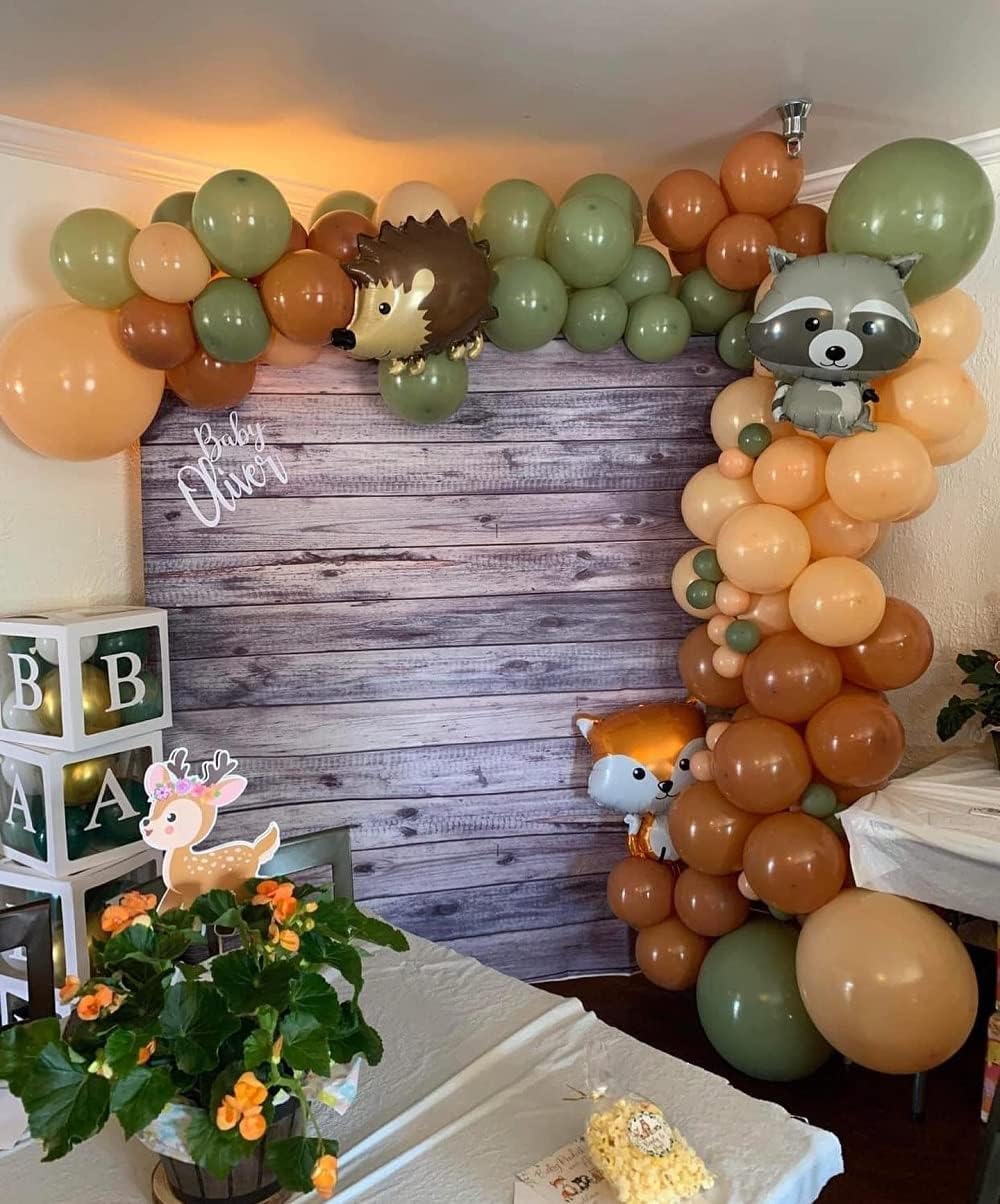 Woodland Animals Balloon Garland Kit 130pcs