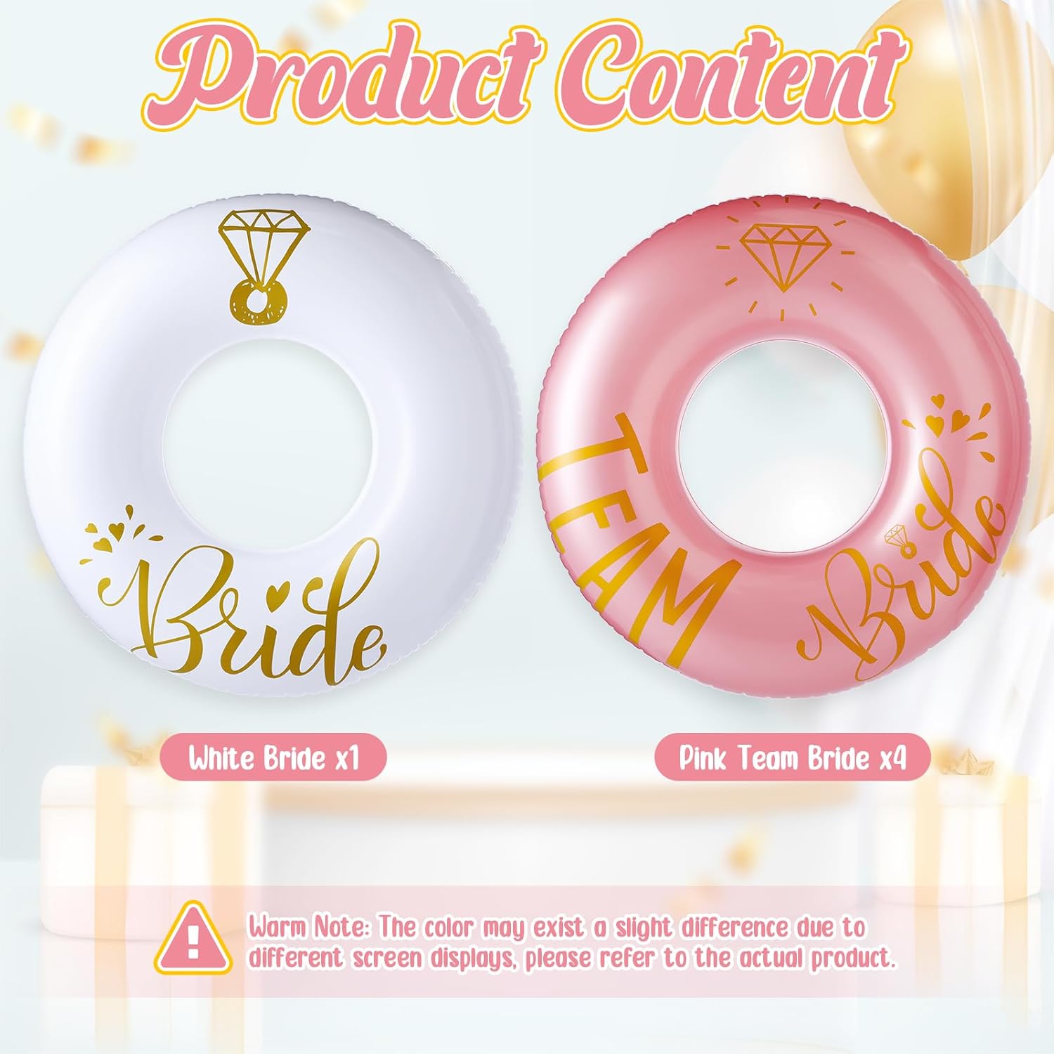 5 Pcs Bride Pool Float Funny Bachelorette Decorations