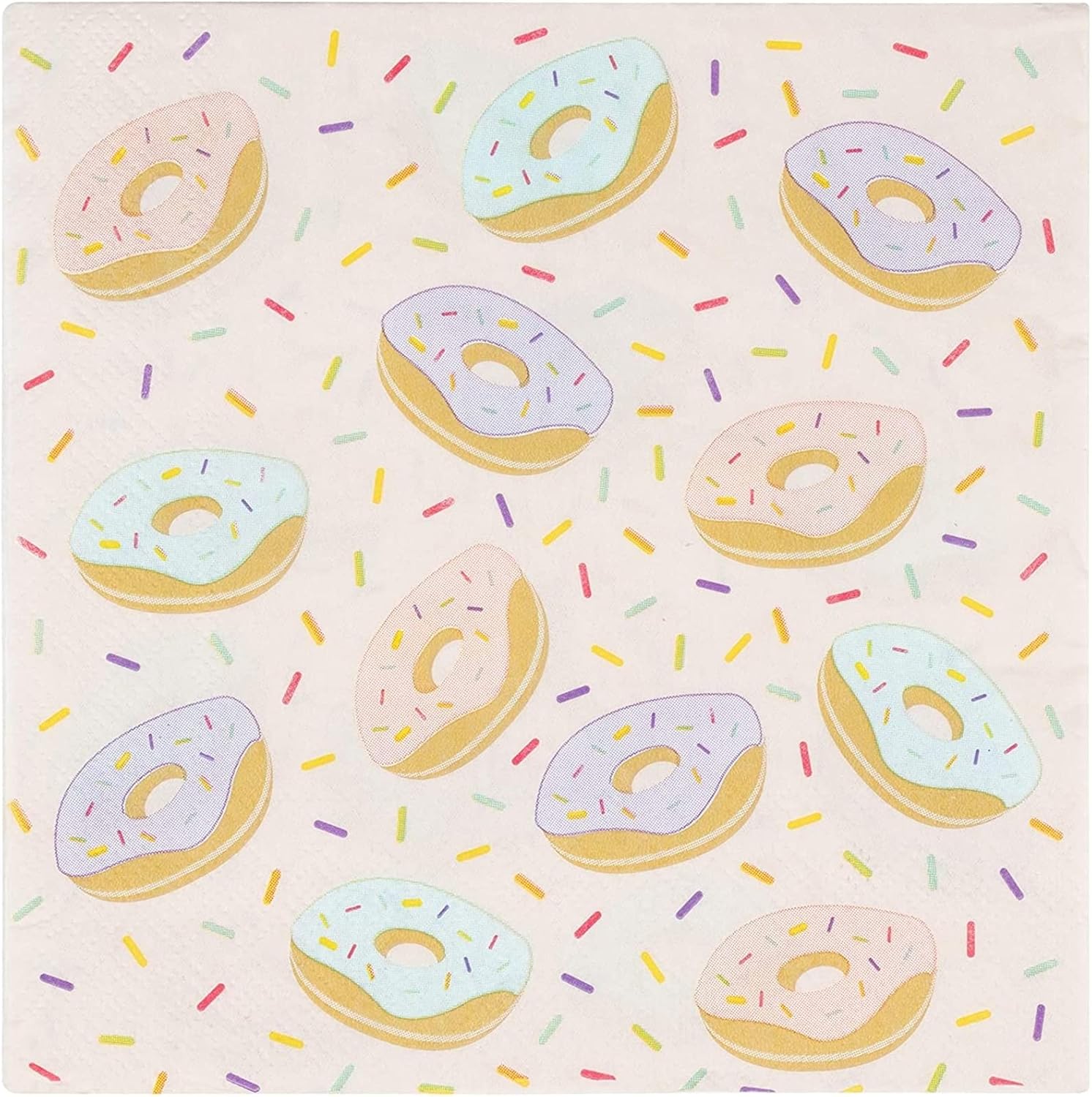 144 Piece Donut Themed Party Supplies for 24 Guests