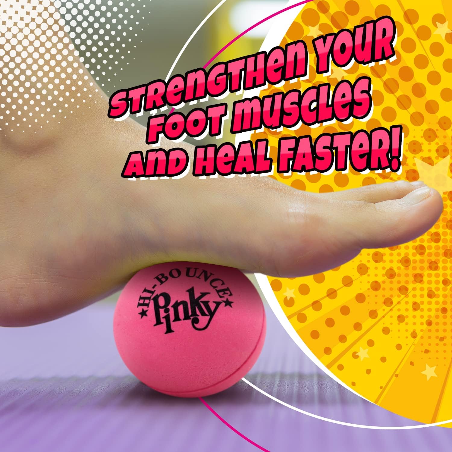 JA-RU Hi-Bounce Pinky Ball 2 Pack