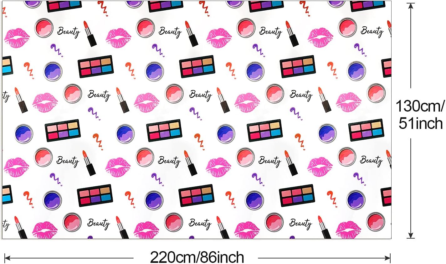 PHOGARY 2 Pack Spa Makeup Tablecovers for Party Decorations