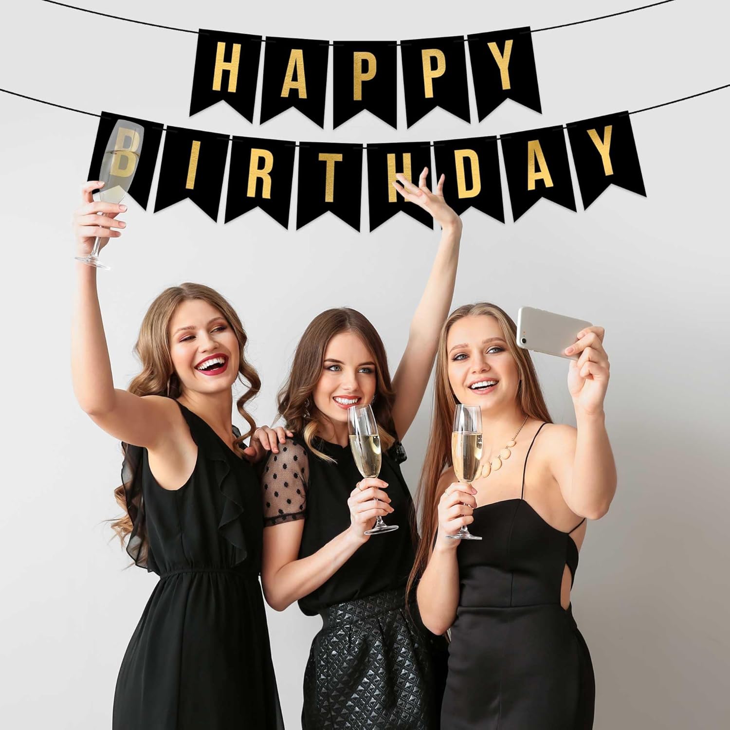 Pre-Strung Happy Birthday Banner - No DIY Required