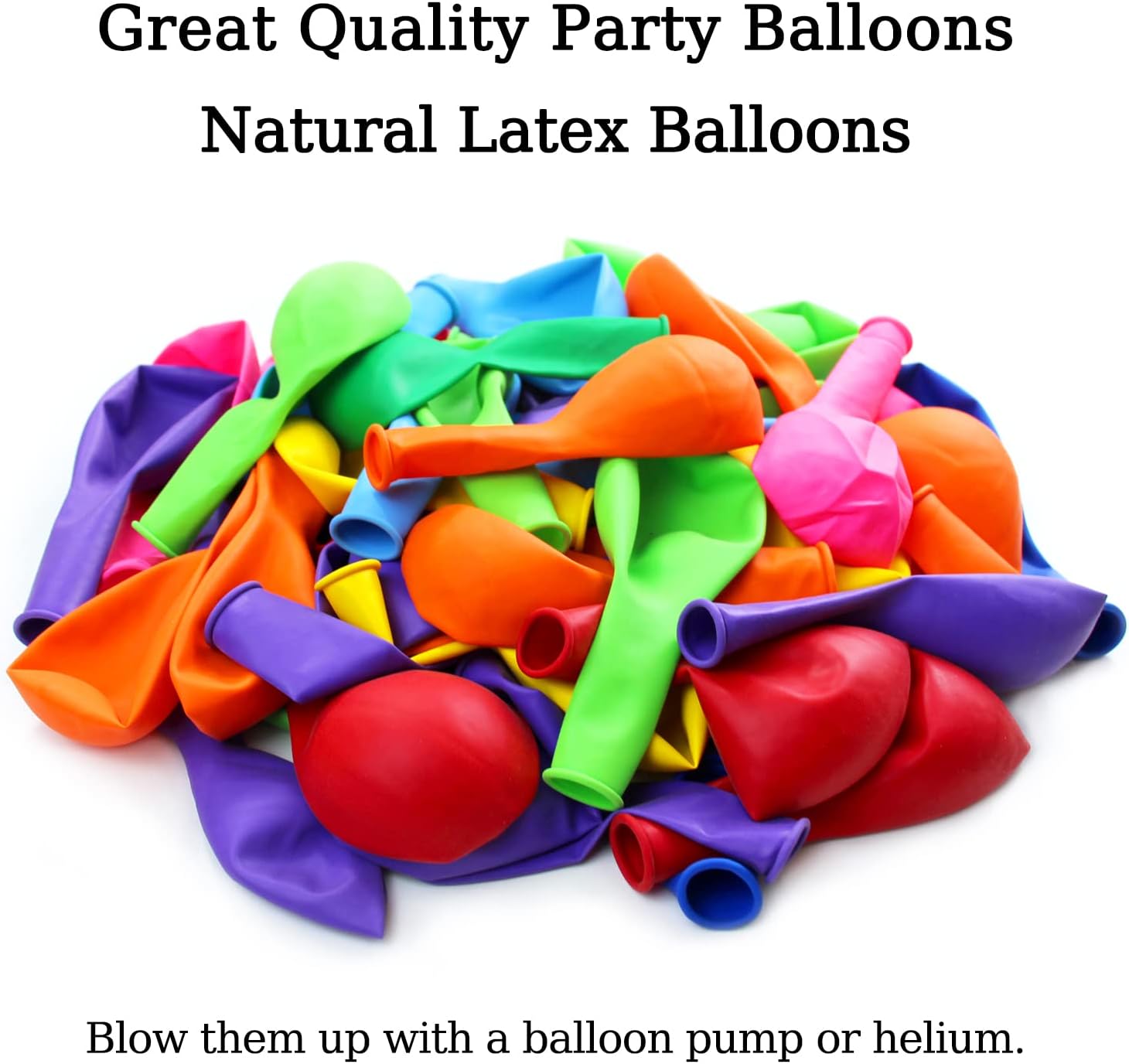 KAWKALSH 120 Rainbow Balloons 12 Inches Birthday Set
