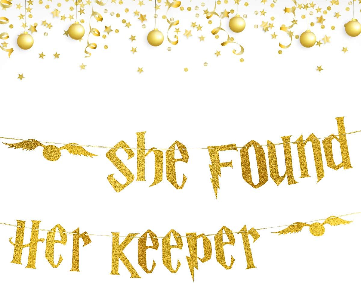 Gold Glitter Bachelorette Party Banner Decorations