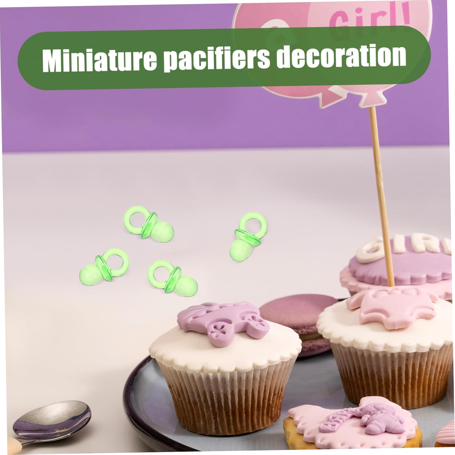 UPKOCH 2 Pack Mini Pacifier Decor Prank Shower Favors