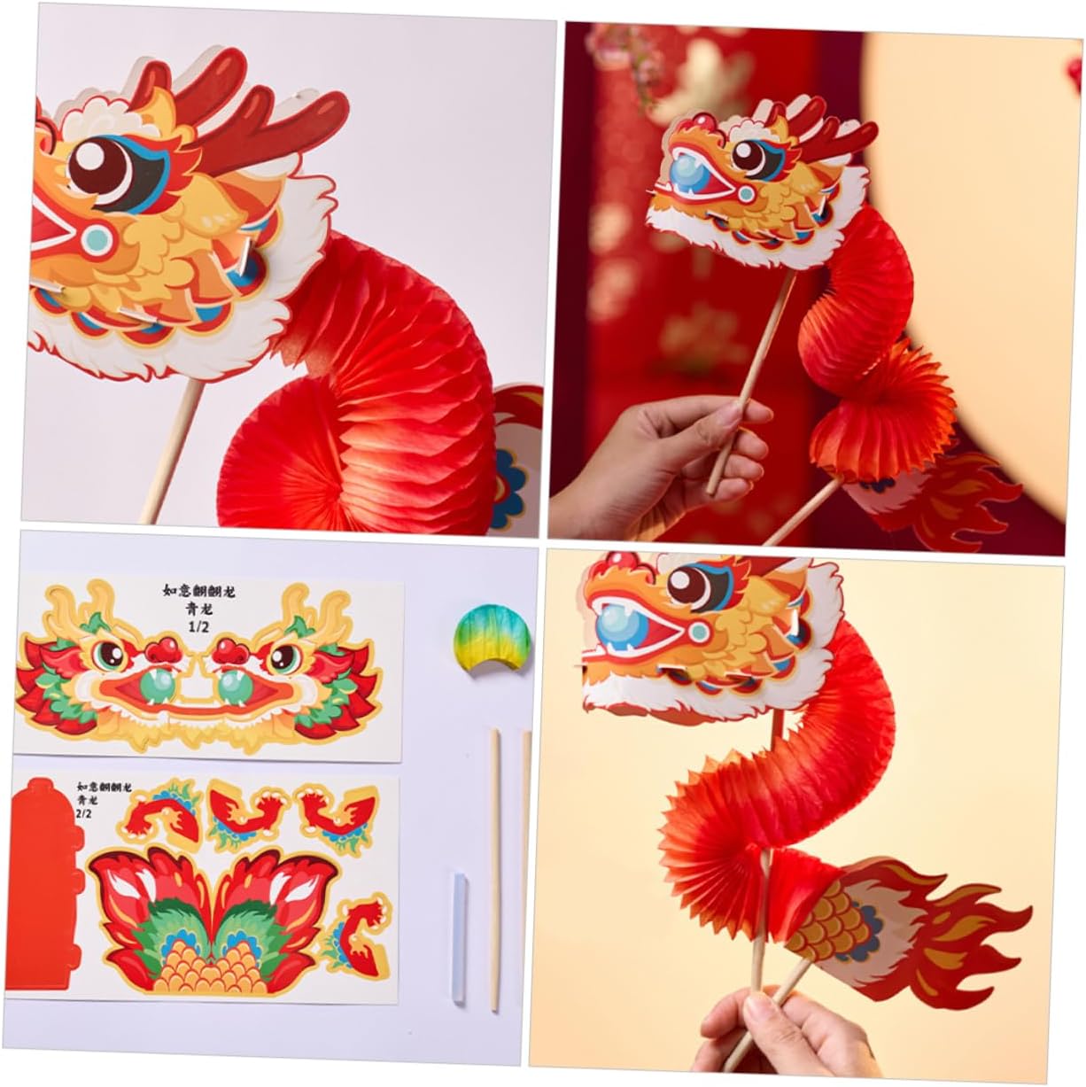 Chinese Paper Dragon Craft Kit for Celebrations