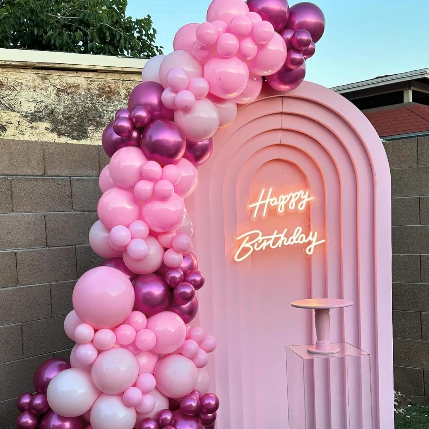 Kelfara 60pcs 12inch Pink Balloons Wedding Party Decor