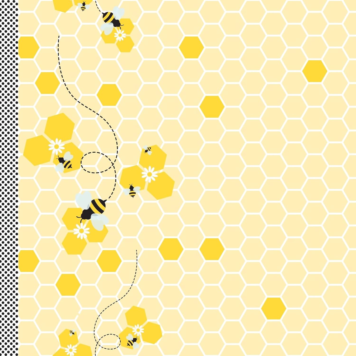 3 Pack Bee Tablecloth for Kids Birthday Party Decor
