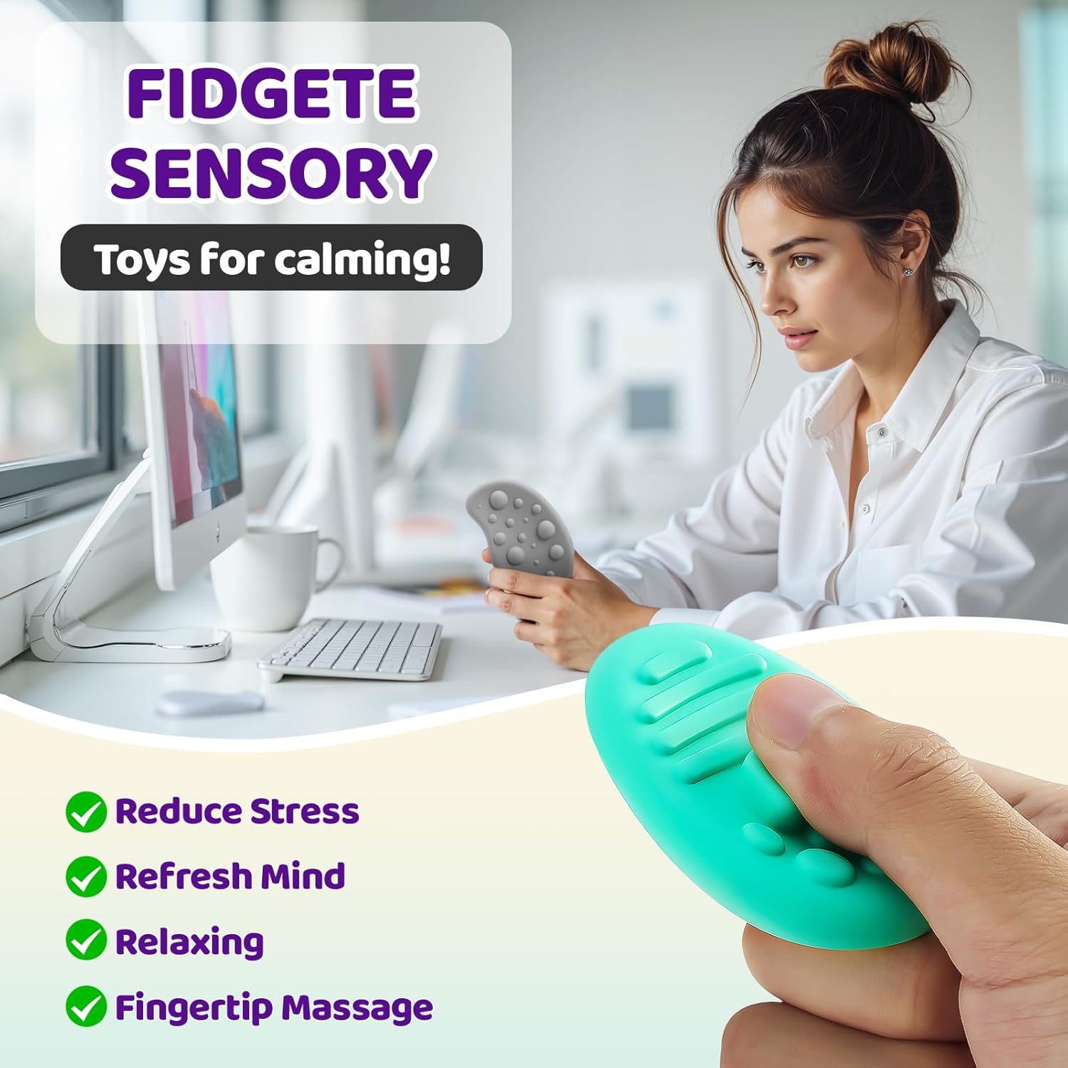 VoMii 6 Pack Fidget Toys for Stress Relief and Anxiety