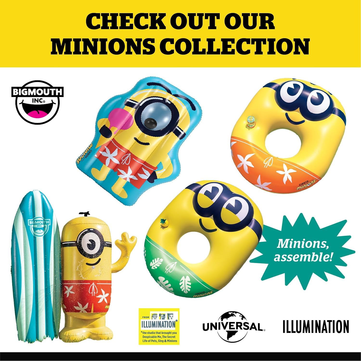 BigMouth Giant Minions Inflatable Pool Float 1