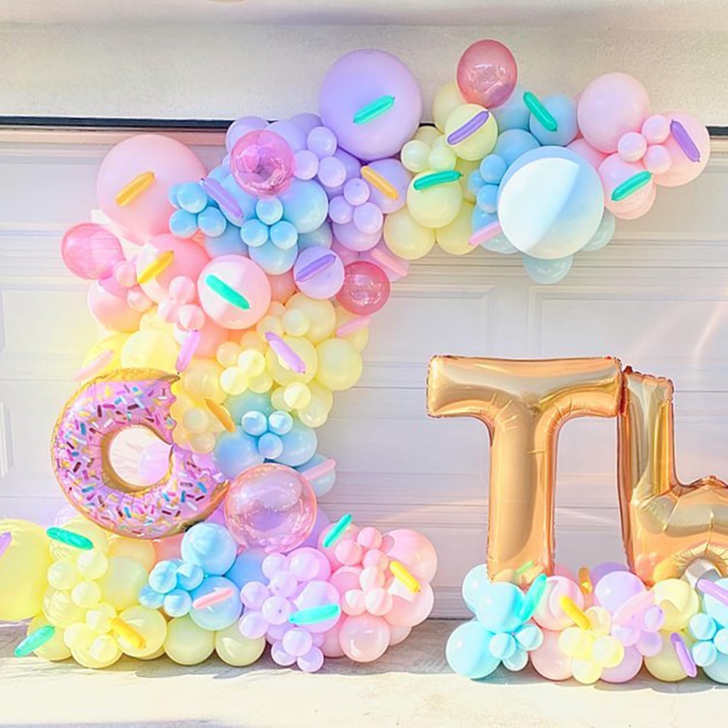 Pastel Donut Balloon Arch Garland Kit