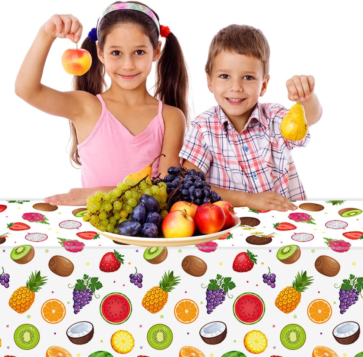3Pcs Fruit Tablecloths Summer Party Decorations
