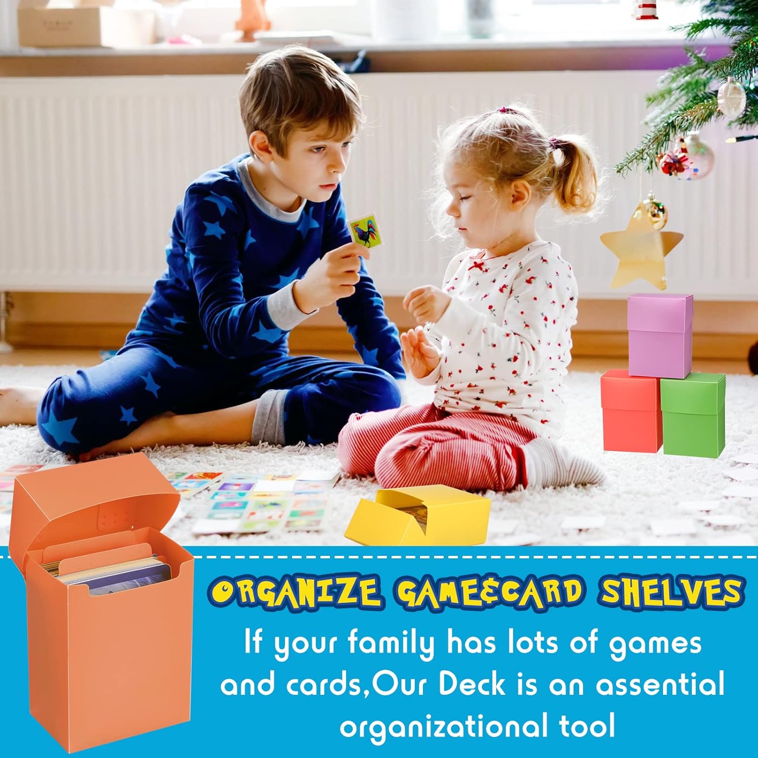 Frienda 6 Pcs TCG Deck Box with 12 Dividers