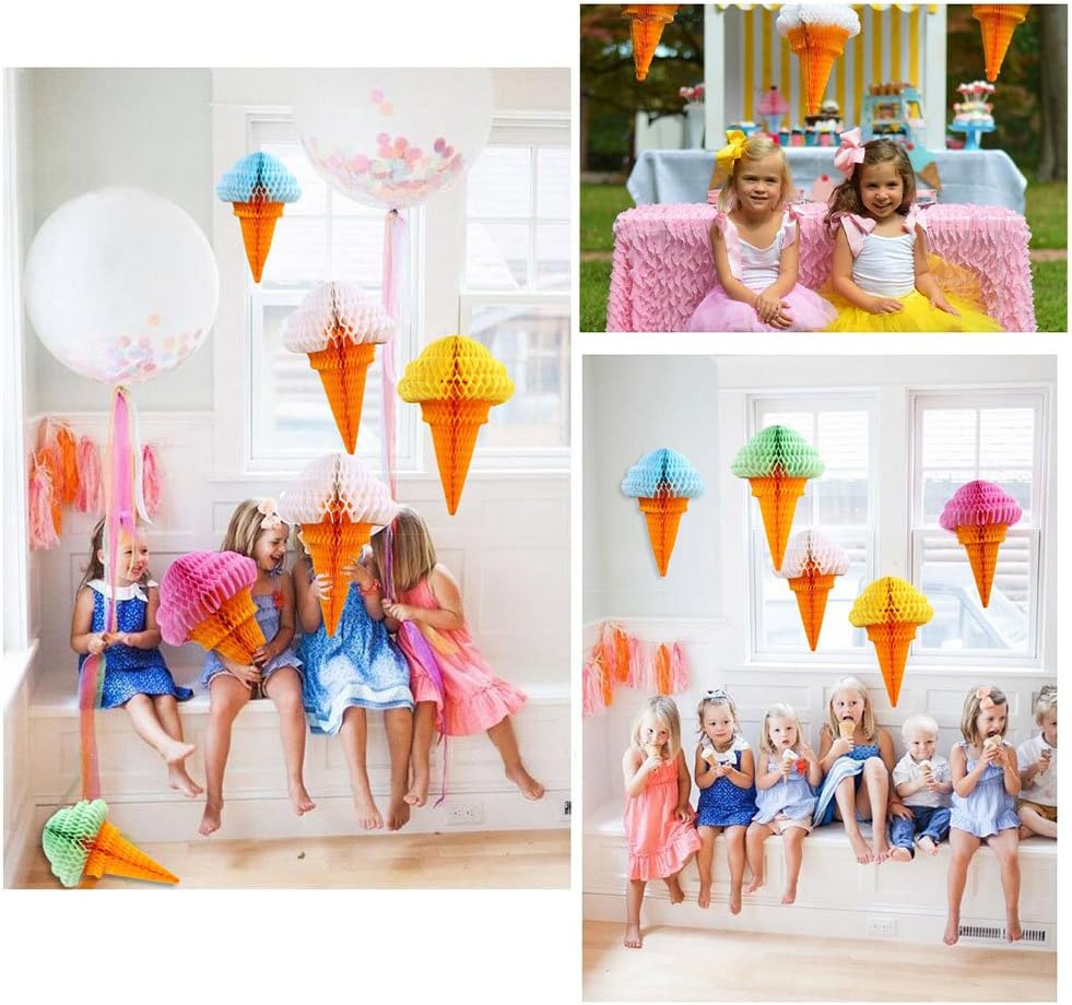 Zilue Ice Cream Decorations Set of 5 Mix