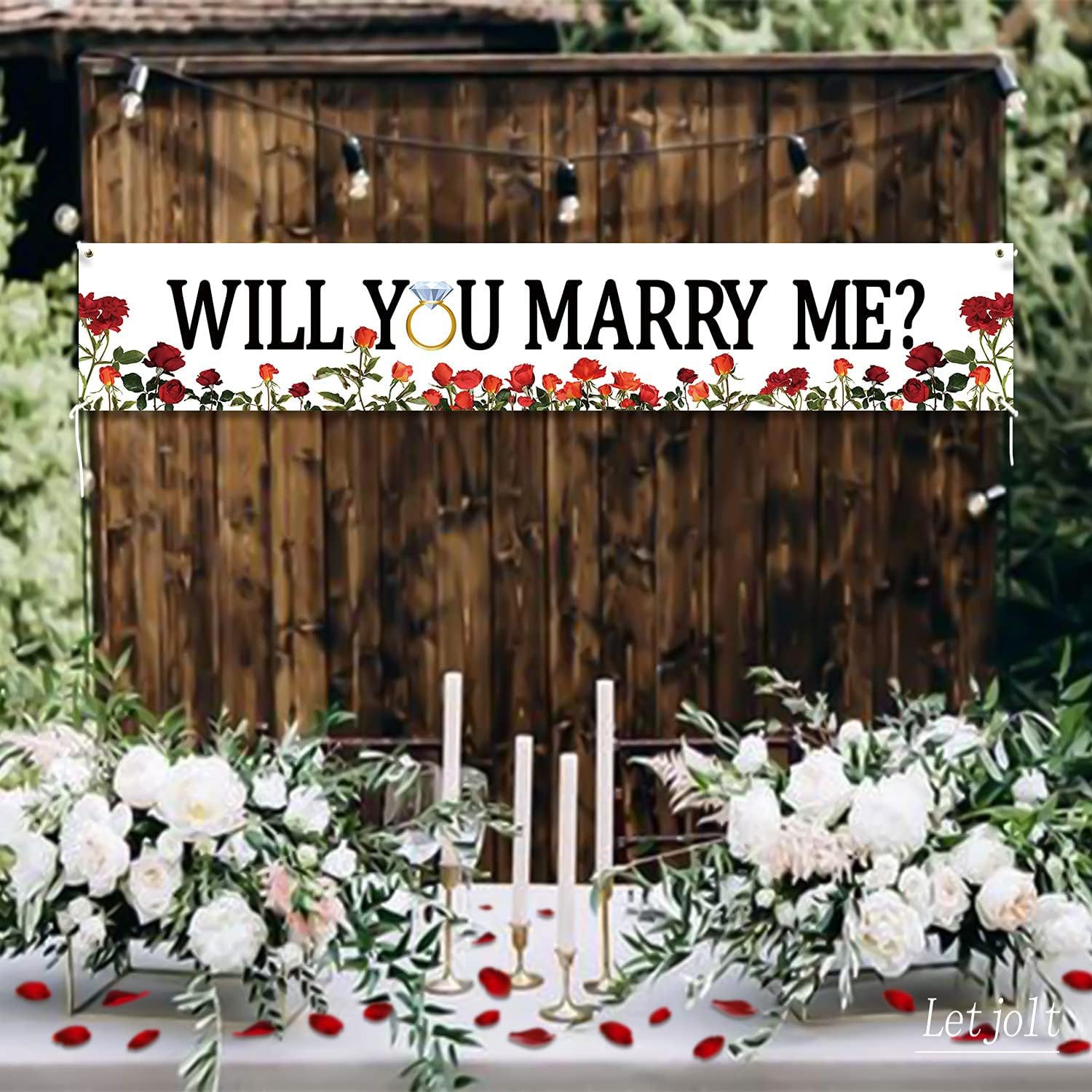 Proposal Banner Will You Marry Me 6ft