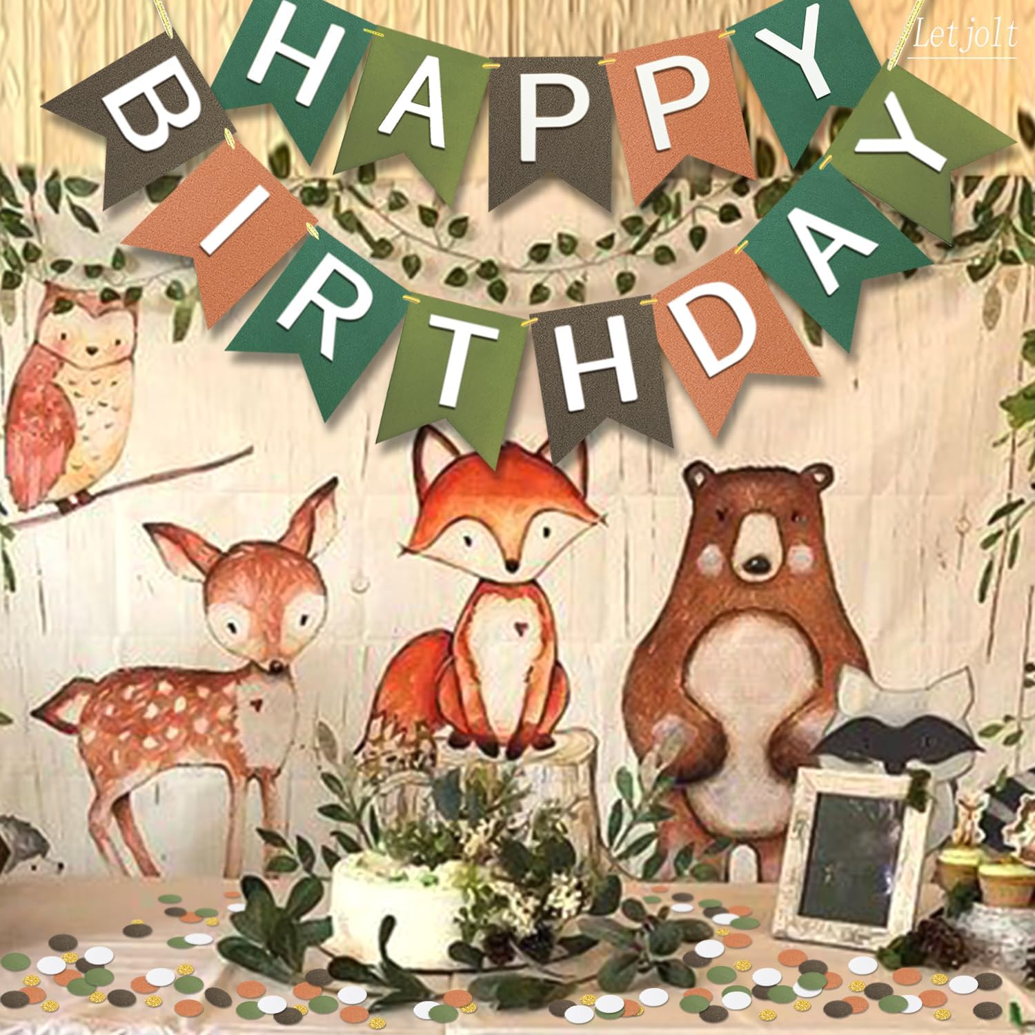 Letjolt Happy Birthday Banner Garland Decorations 13pcs