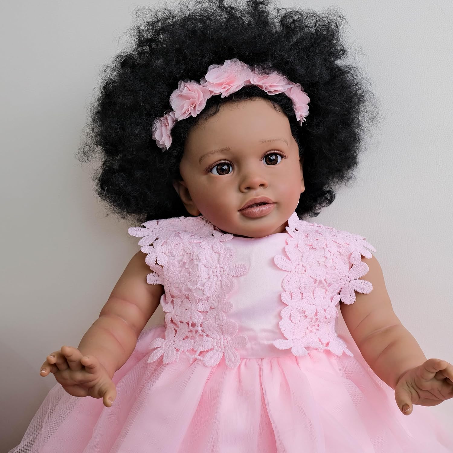 RXDOLL Realistic 26 Inch Black Girl Baby Doll