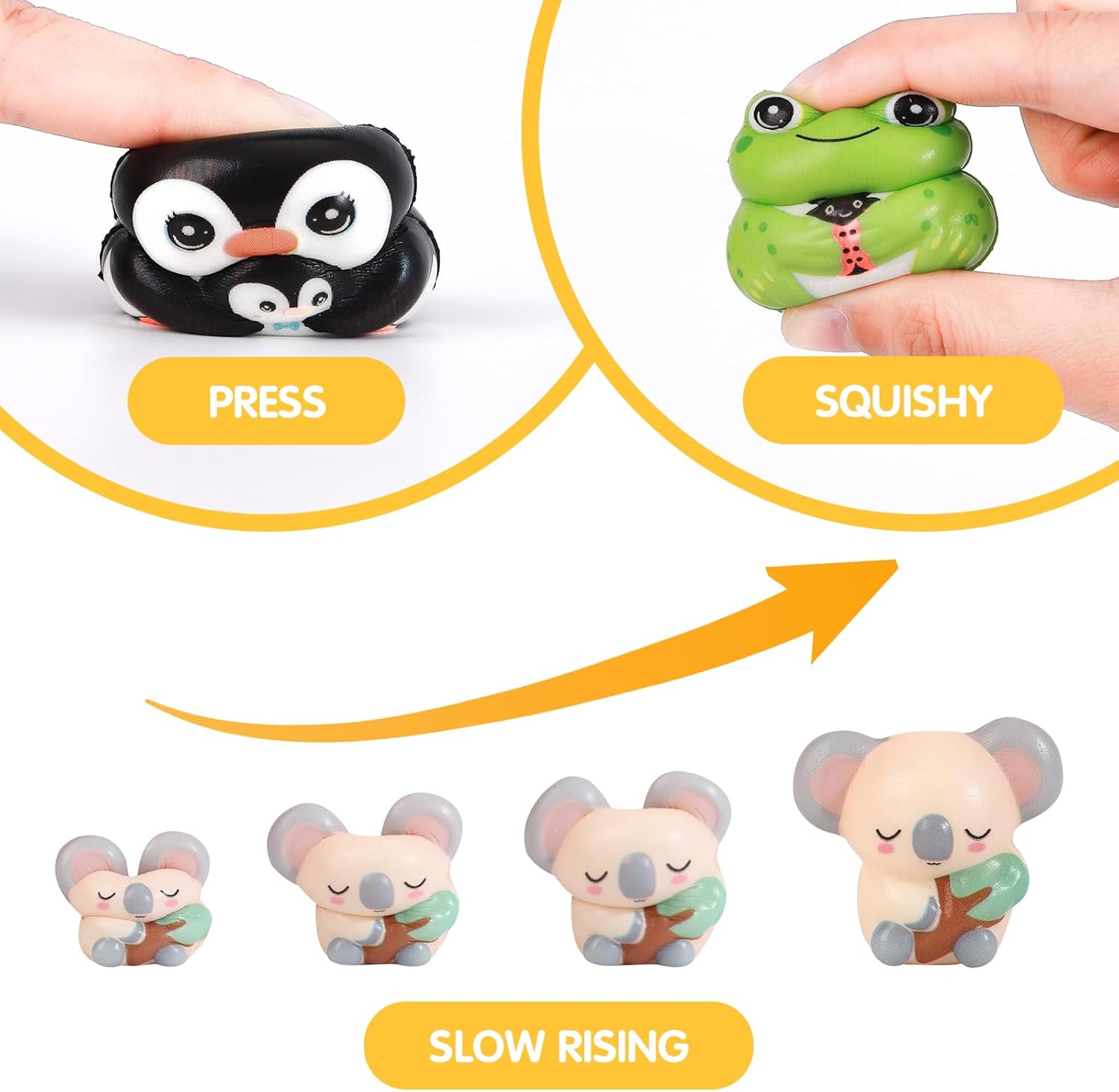 24 PCS Squishies for Kids - Party Favors and Classroom Rewards