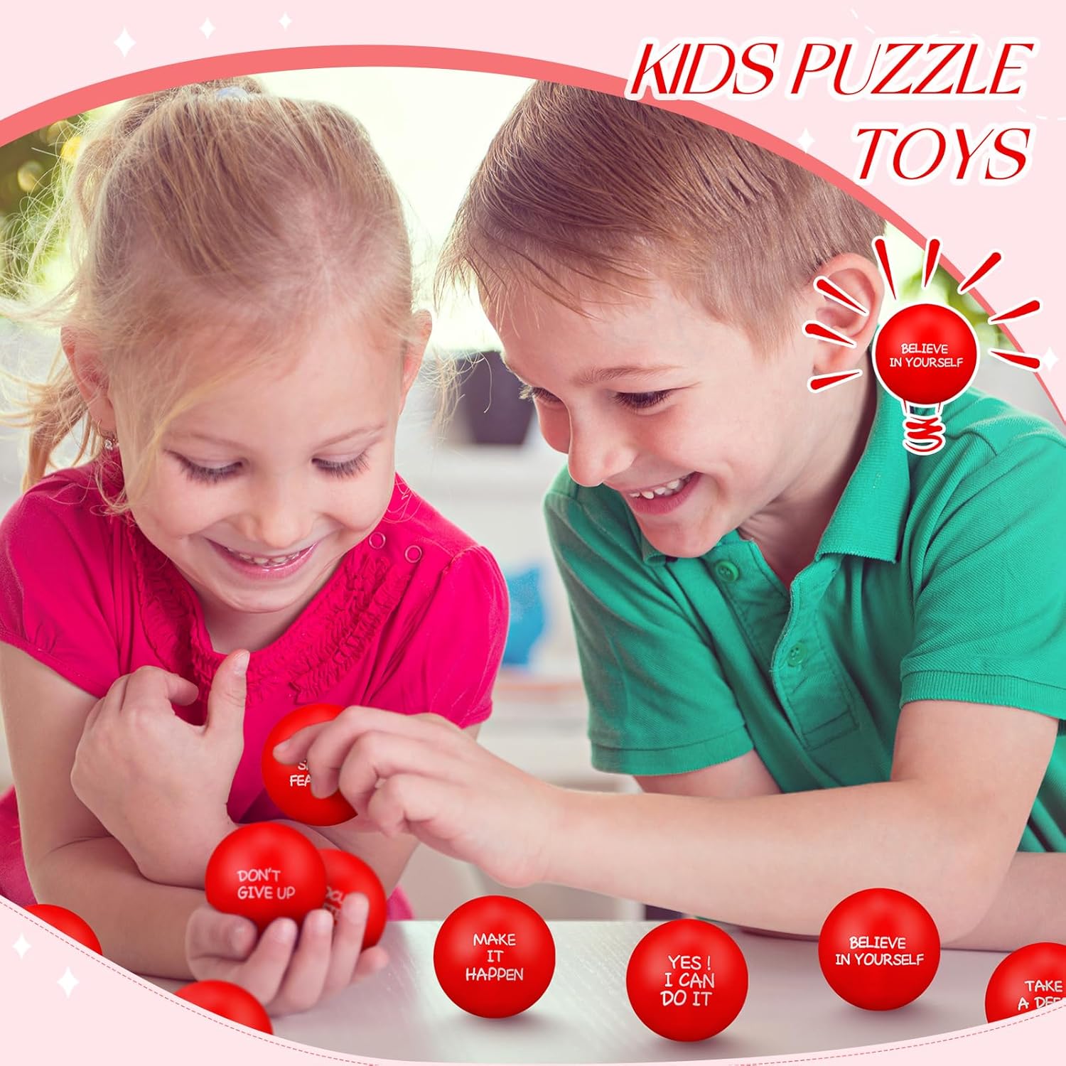 Shappy 72 Pcs Stress Relief Balls with Inspirational Quotes
