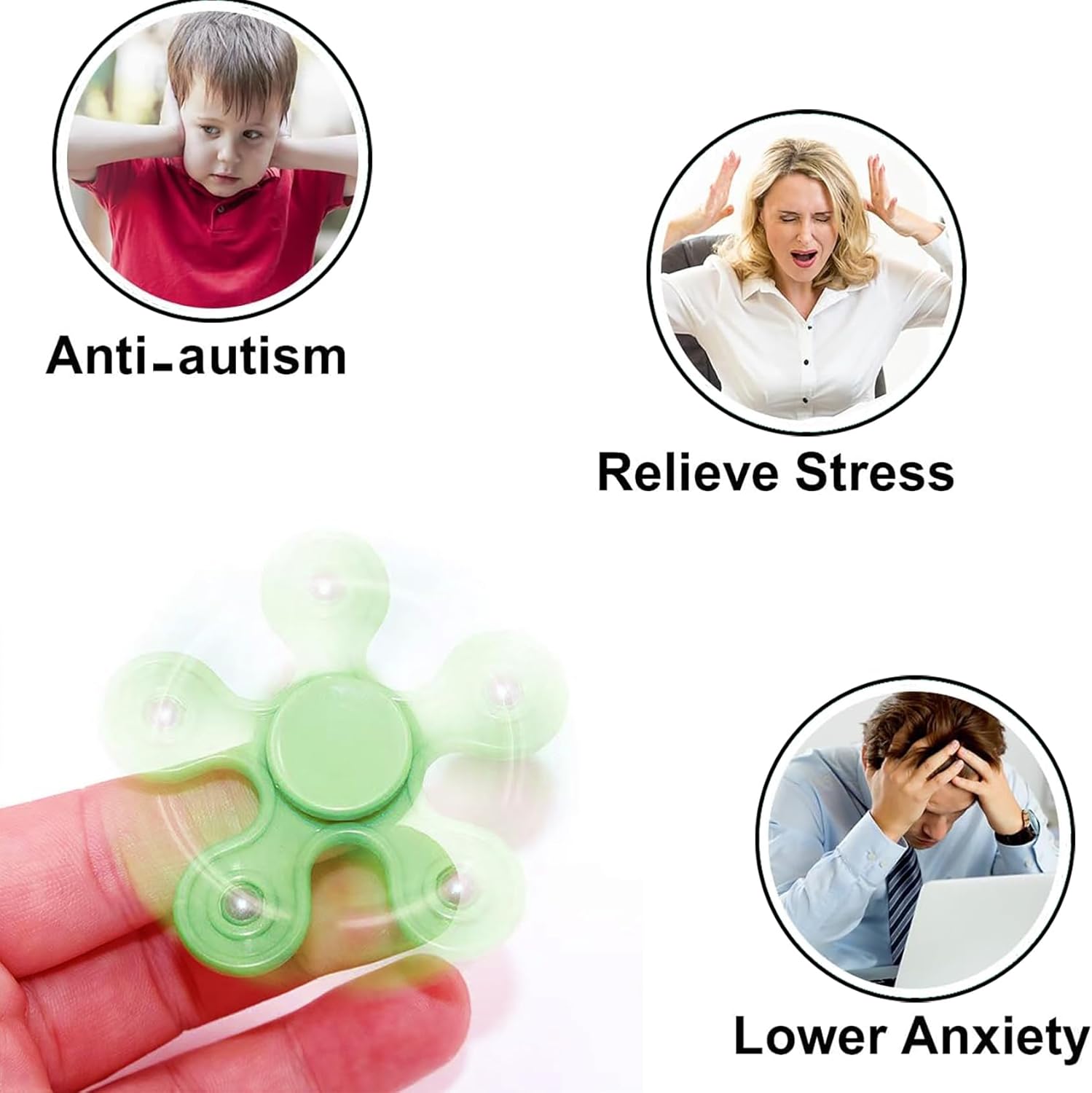 24 Pack Fidget Spinners for Kids Stress Relief