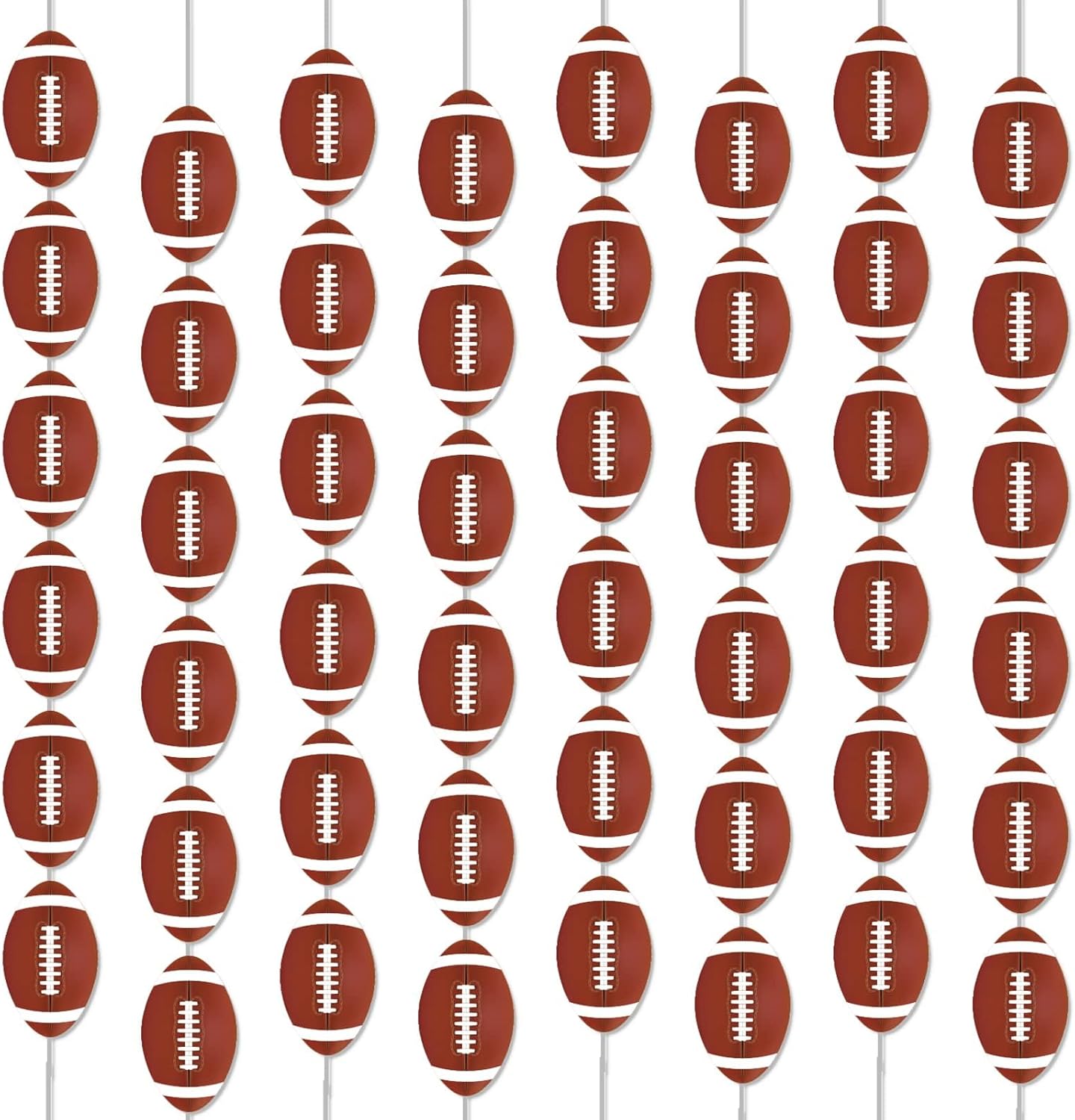 8 Pack Football Banners Garland Kit for Party Decorations