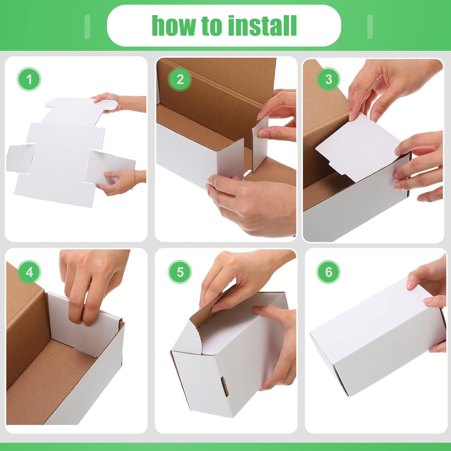 Yexiya 400 Count Card Storage Box 10 Pcs