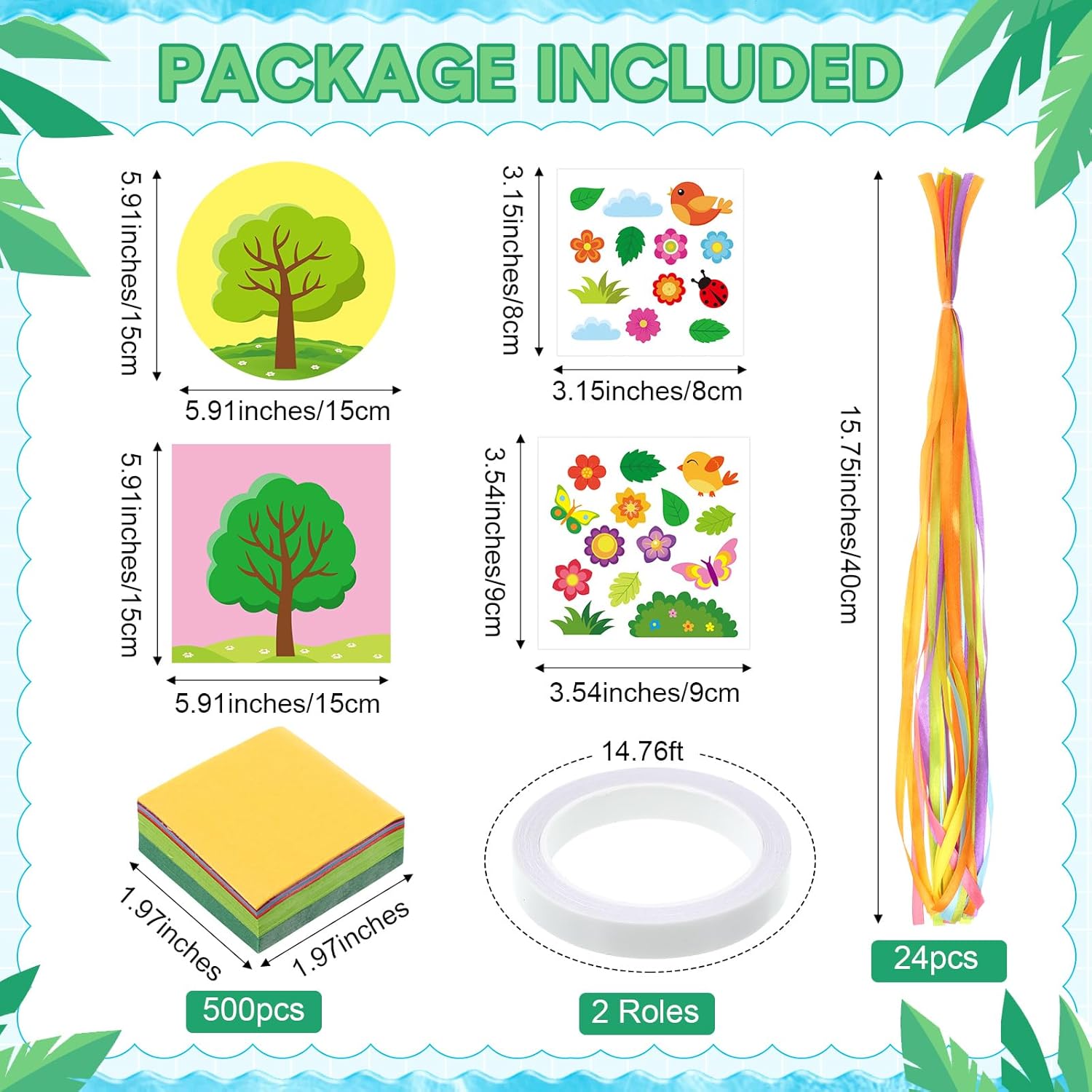 Funrous 24-Pack Spring Tree DIY Craft Kit