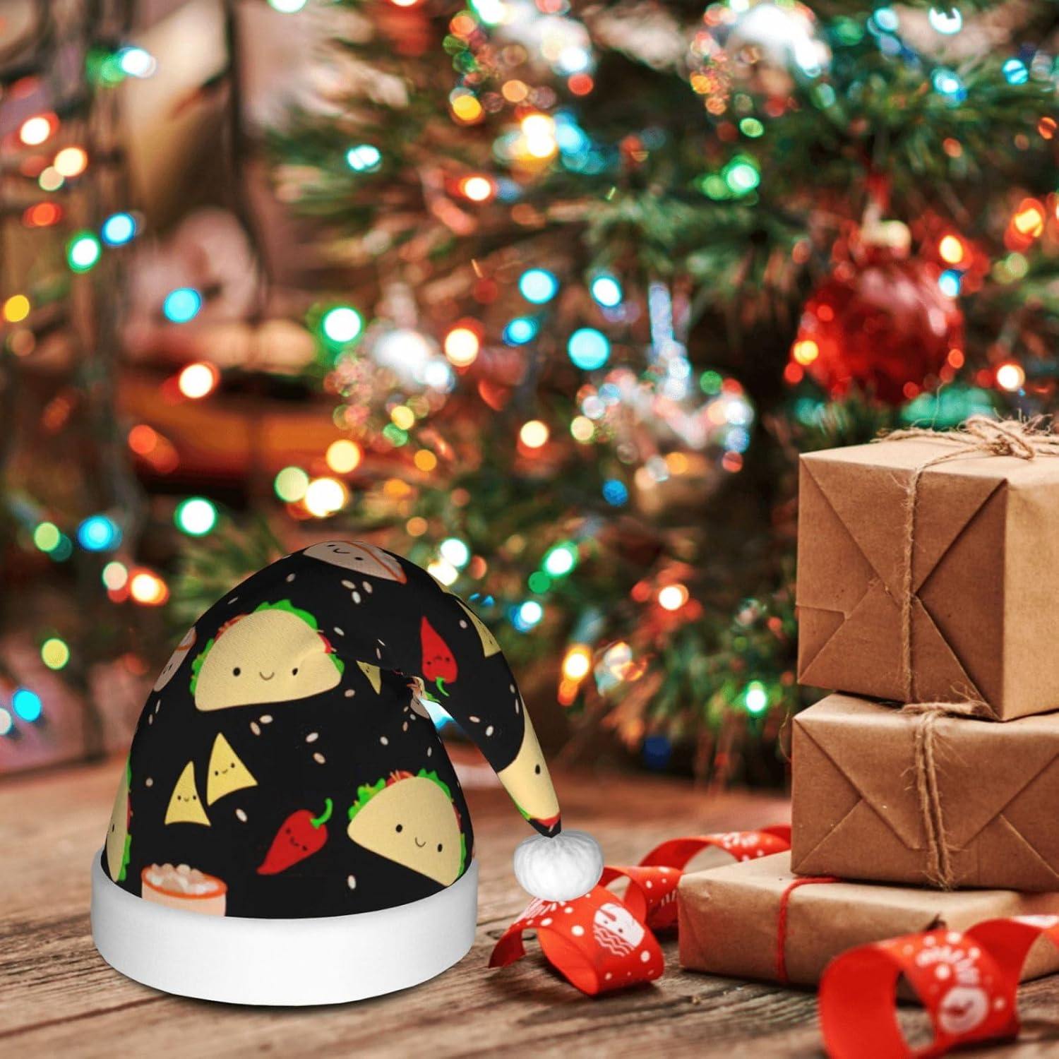 QINZHENG Personalized Santa Hat Christmas Party Fun Headwear for Women