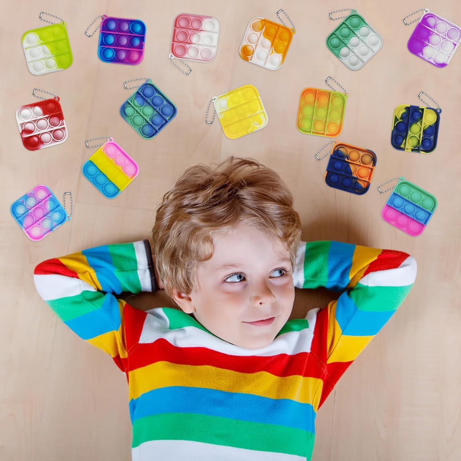 30 Pcs Mini Pop Bubble Fidget Toys for Kids and Adults