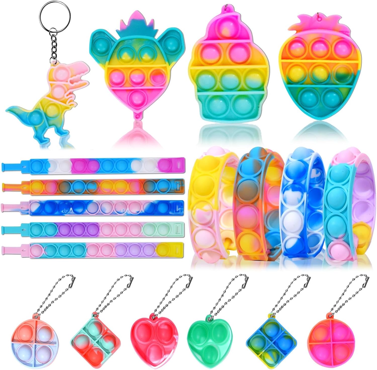 120 Piece Pop Party Favor Toy Set for Kids 3-12