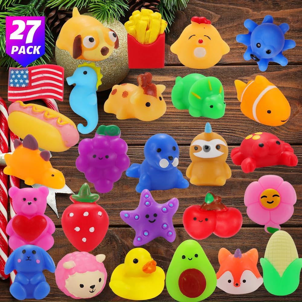 27 Pack Squishy Toys for Kids 8-12 Birthday Party Favors