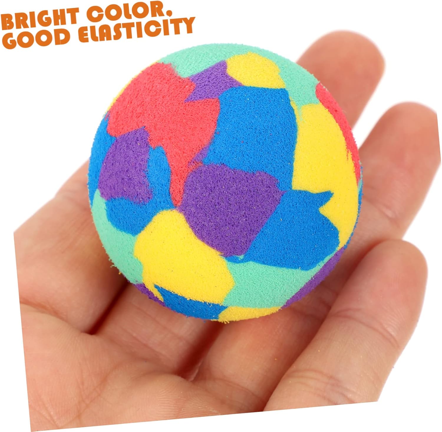 KICHOUSE 50pcs Bounce Balls Stress Relief Toy for Kids