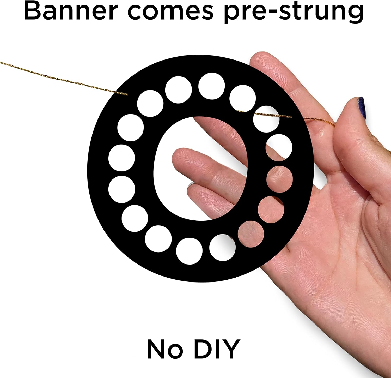 Casino Themed Glitter Banner for Vegas Parties