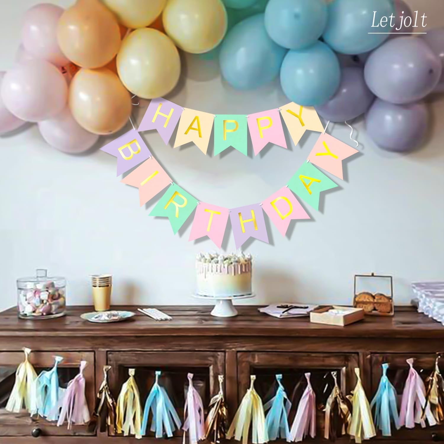Letjolt Happy Birthday Banner Party Decorations