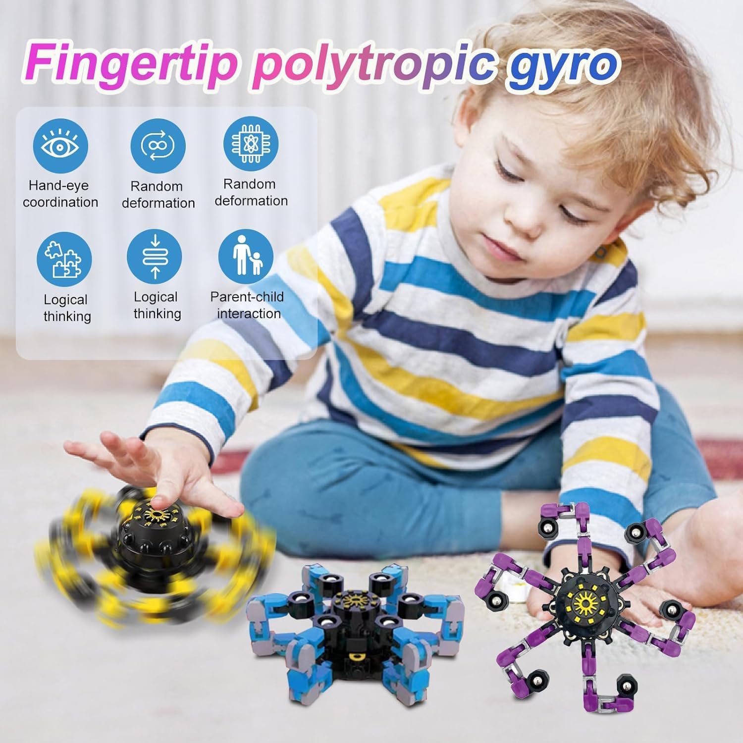24Pcs Fidget Spinner Gyro Toy for Adults and Kids