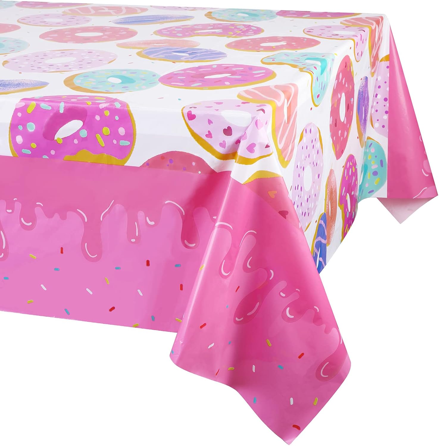 PHOGARY 3 Pack Donut Theme Tablecovers