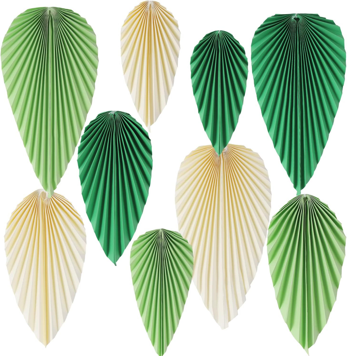 Hanging Paper Fans Leaf Set for Spring Decorations