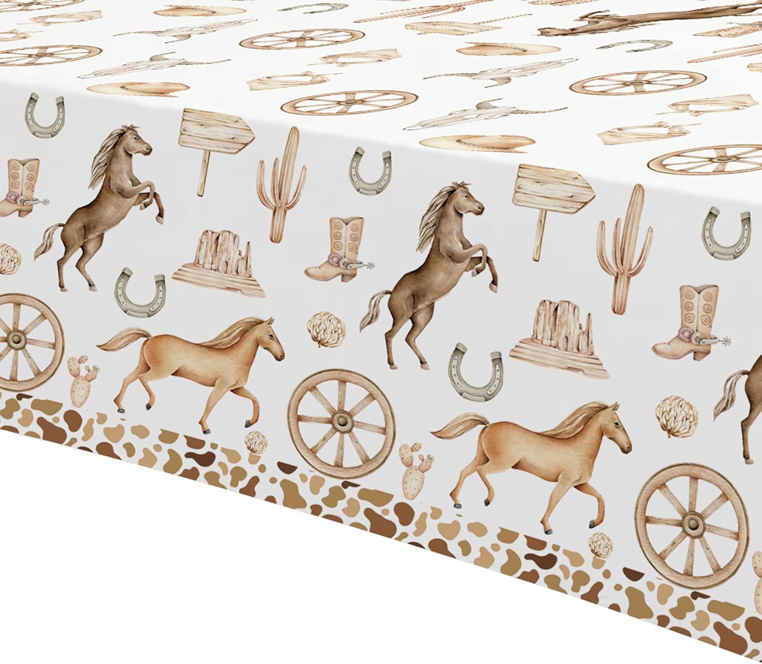 Western Cowboy Party Decorations Tablecloth 3 Pack