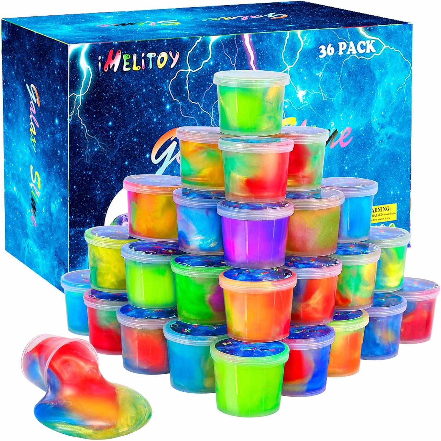 Galaxy Slime Kit for Kids 36 Pack Mini Party Favors