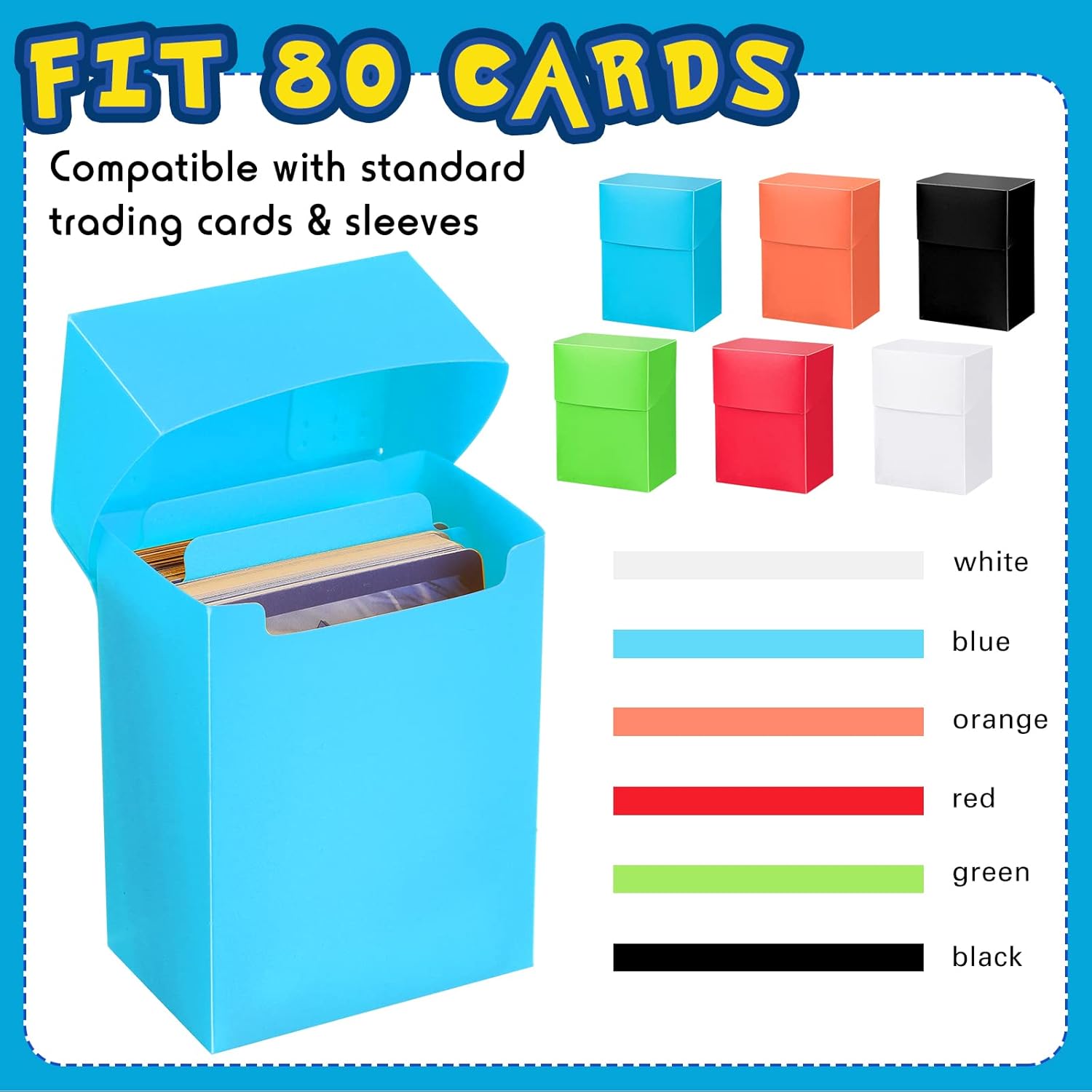Frienda 6 Pcs TCG Deck Box with 12 Dividers